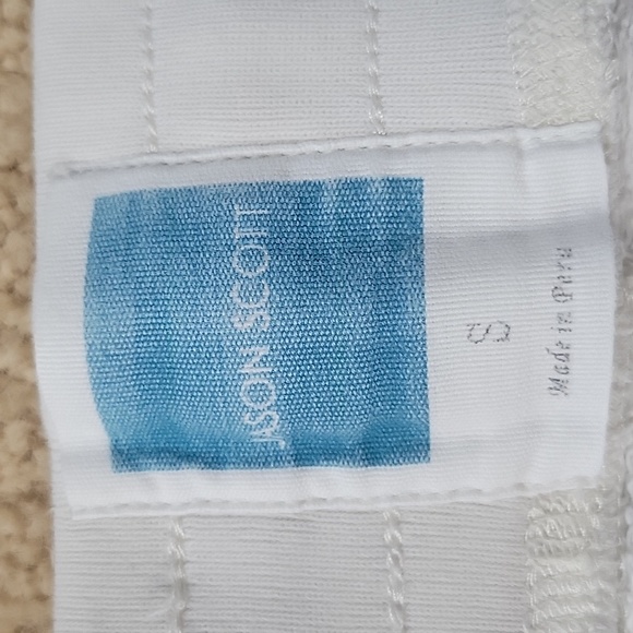 Shorts Jason Scott Off White 7" Length 100% Cotton Sz Small - Picture 7 of 11